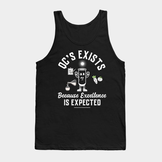 Lab Tube Larry Limited Edition: Quality Control Excellence in the Lab Tank Top by RJS Inspirational Apparel